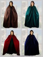 Medieval Velvet Cloak Ravenna - Linned